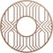 Ekena Millwork Empire Wood Fretwork Pierced Ceiling Medallion, Wood (Paint Grade), 40"OD x 14 5/8"ID x 3/8"T CMWP40X40X0375EPMF - alternate 1